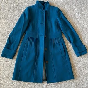 Teal J. Crew peacoat with Thinsalate